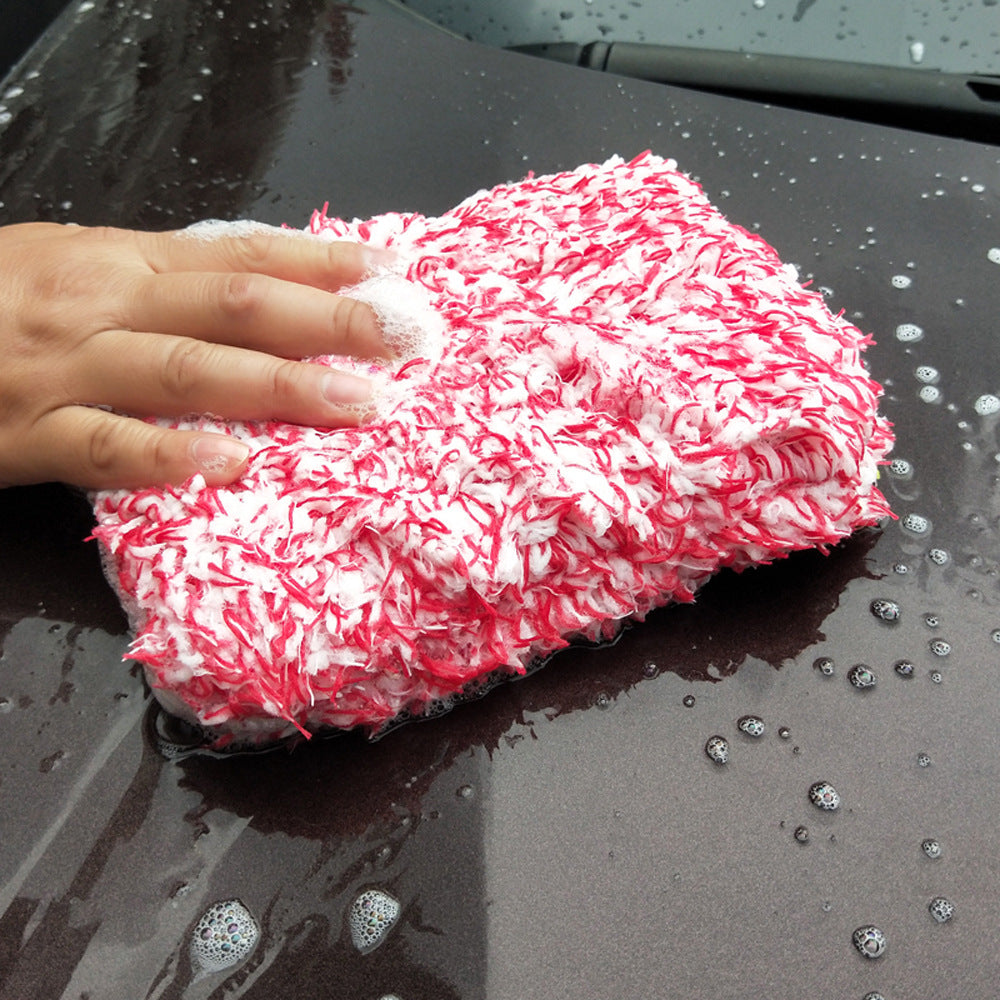 Microfiber-Coral Fleece Cleaning Sponge