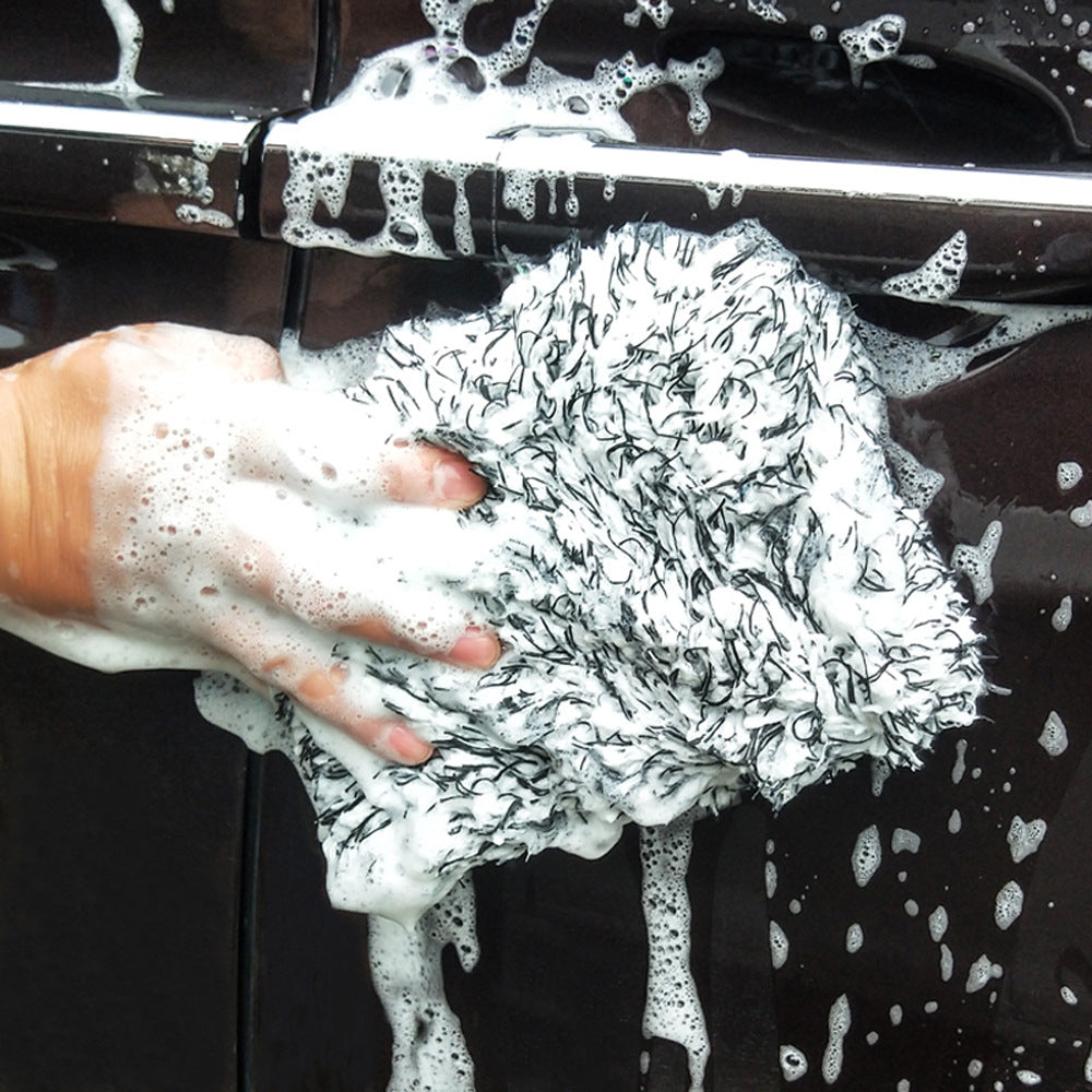 Microfiber-Coral Fleece Cleaning Sponge